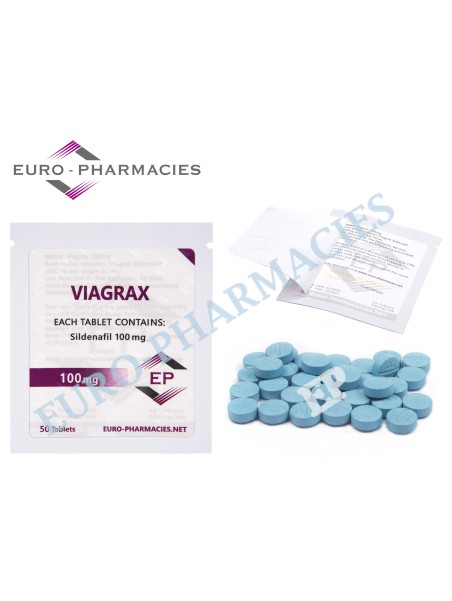 Viagrax (Sildenafil) - 100mg/tab, 50 pills/bag - Euro-Pharmacies