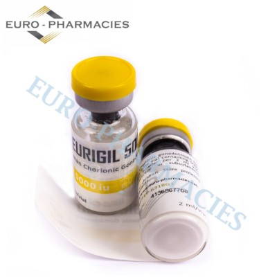 HCG - (Eurigil) - 5000 iu/amp EP + Bacteriostatic Water- 0.9% 2ml/vial EP - USA