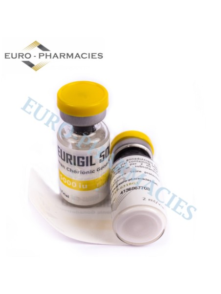 HCG - (Eurigil) - 5000 iu/amp EP + Bacteriostatic Water- 0.9% 2ml/vial EP - USA