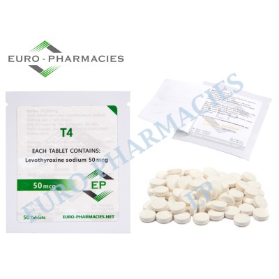 T4 - 50mcg/tab, 50 pills/bag - Euro-Pharmacies - USA